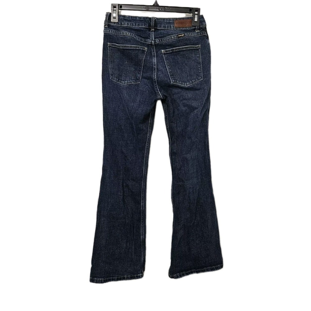 Wrangler Jeans Women 2x30 Blue Fierce Flare‎ High Rise Dark Wash Boho Western
